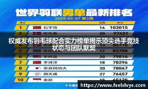 权威发布羽毛球配合实力榜单揭示顶尖选手竞技状态与团队默契