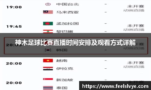 神木足球比赛直播时间安排及观看方式详解