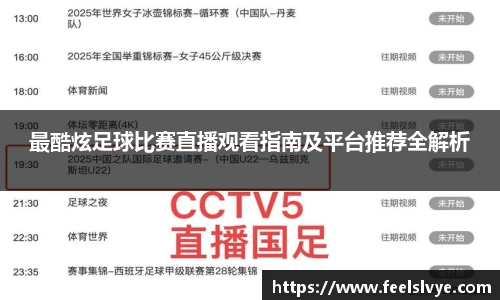 最酷炫足球比赛直播观看指南及平台推荐全解析